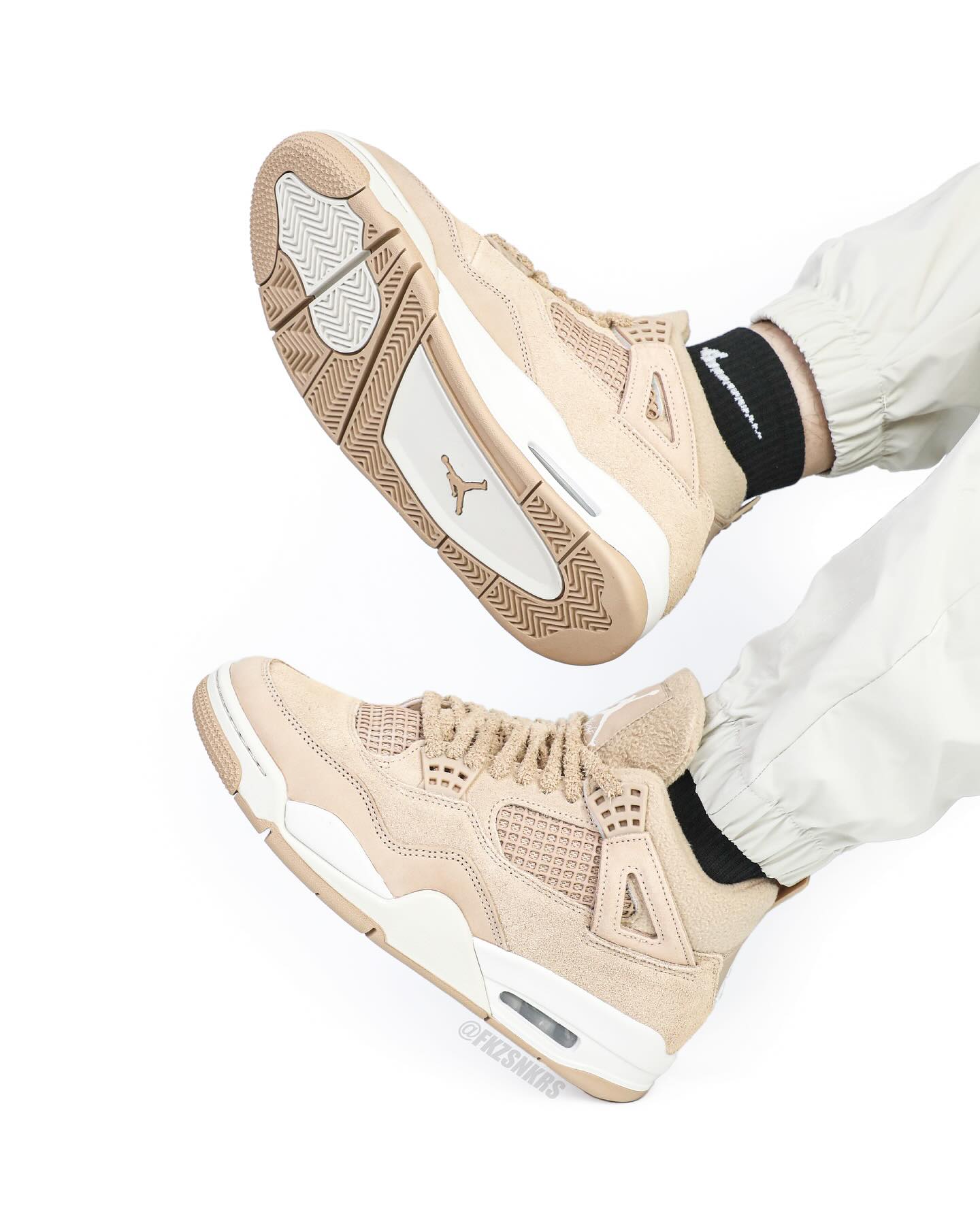 AJ4,Air Jordan 4,HV0823-200  冬季版 AJ4 实物泄露！你觉得如何？