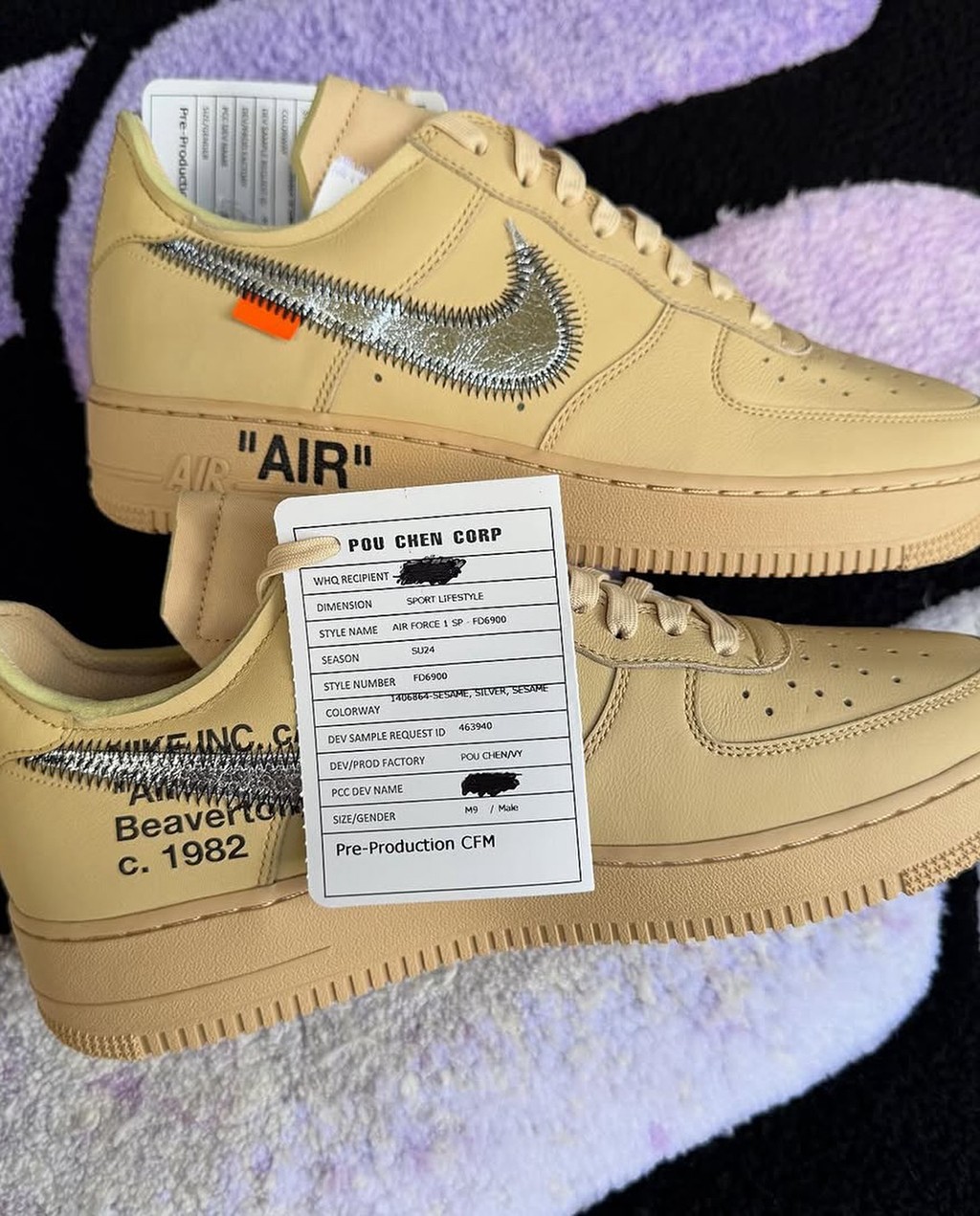 Virgil Abloh,Nike,Air Force 1  发售临近！OW x AF1 最新实物登场！