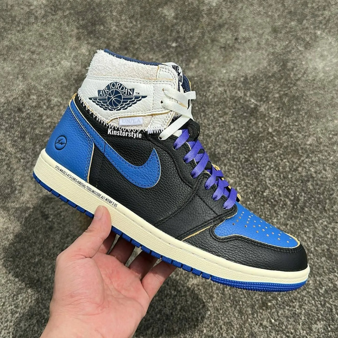 fragment design x Union x Air  Union x 闪电 AJ1 新实物！更多细节曝光！