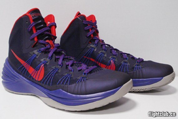 Nike,Hyperdunk,2013,紫/红/灰  Nike Hyperdunk 2013 紫/红/灰 实物图赏