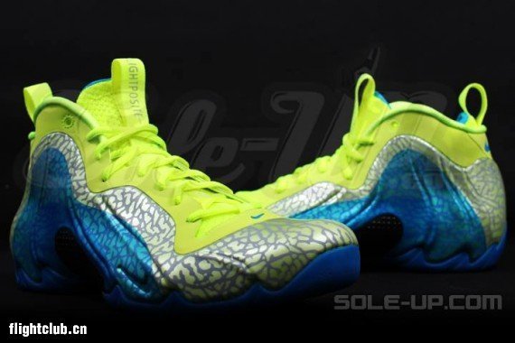 Nike,Flightposite,Exposed,蓝/荧  Nike Flightposite Exposed 蓝/荧光色/银灰 实物新图