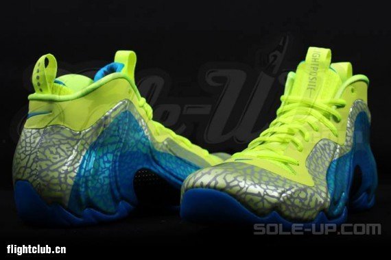 Nike,Flightposite,Exposed,蓝/荧  Nike Flightposite Exposed 蓝/荧光色/银灰 实物新图