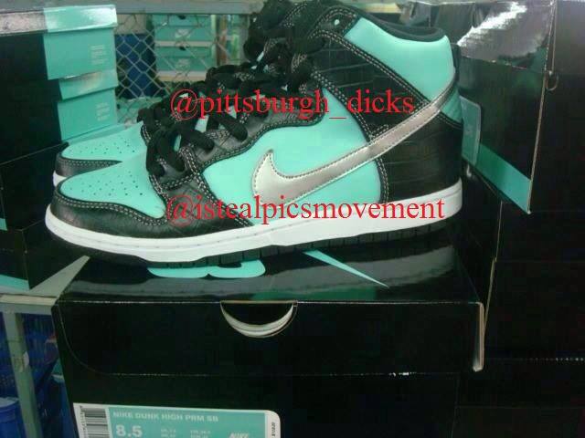Nike,SB,Dunk,High,“Tiffany＂全  Nike SB Dunk High “Tiffany＂更多实物图片曝光
