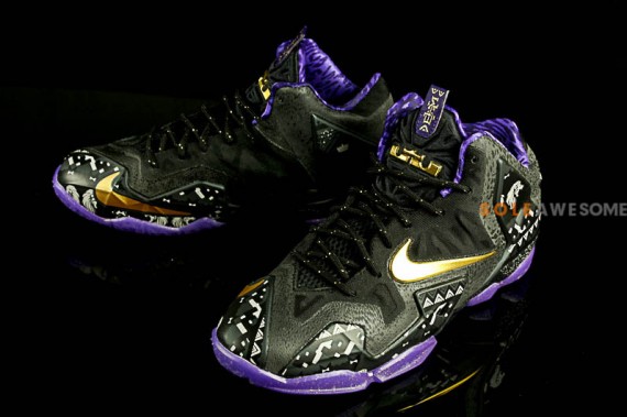 Nike,LeBron,11,GS,2014黑人月  Nike LeBron 11 GS 2014黑人月 实物图赏