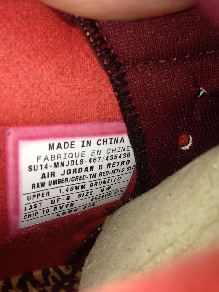 Air,Jordan,6,冠军雪茄,样品图  Air Jordan 6 "冠军雪茄"配色实物图赏