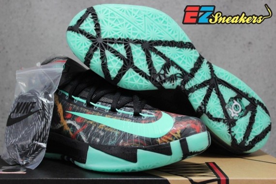 Nike,KD,6,全明星/幻觉,实物  Nike KD 6 全明星/幻觉 实物图赏
