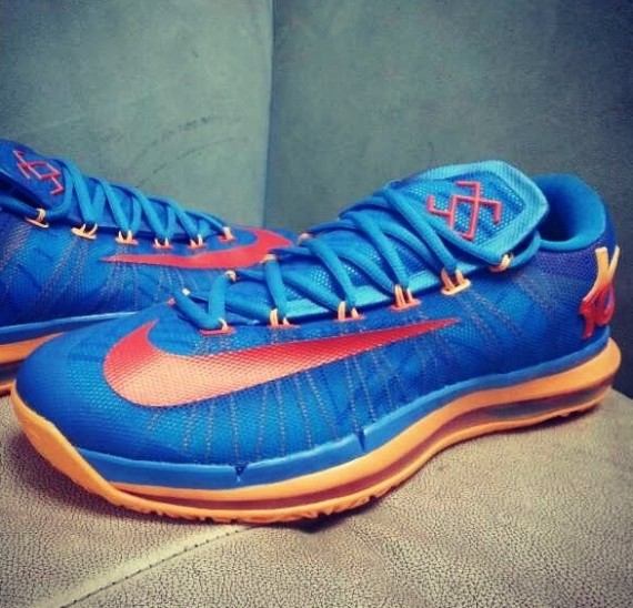 nike,kd,6,elite,蓝/橙,实物图 kd6精英版 kd6 elite 蓝橙配色实物图