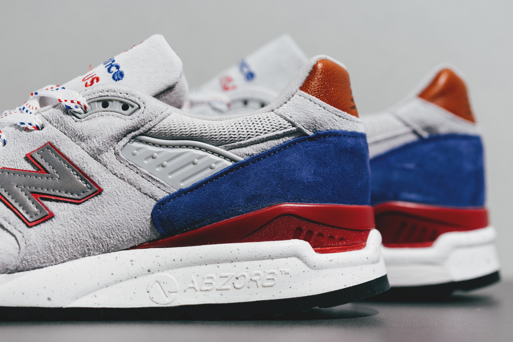 new balance 美产m998 全新灰/蓝/红配色现已发售