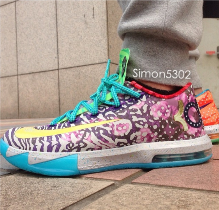 Nike,KD,6,“What,The,KD”上脚  KD6 “What The KD”上脚效果图