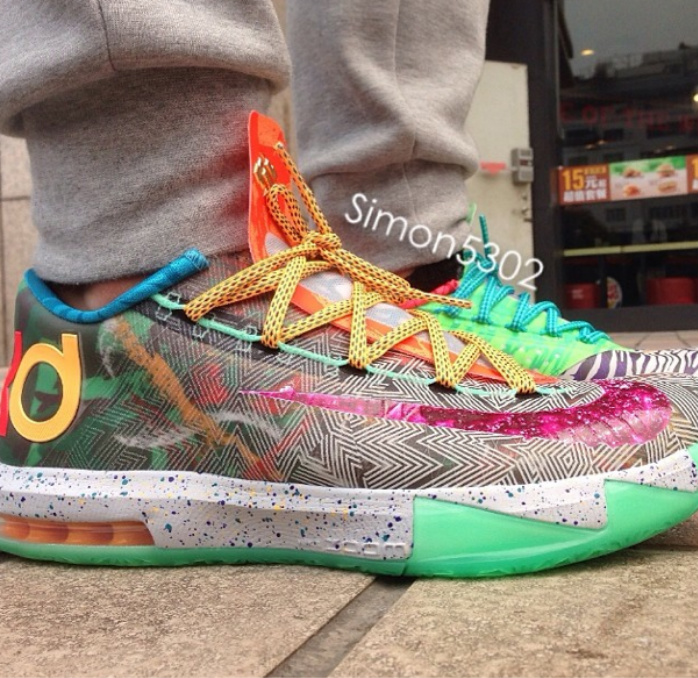 Nike,KD,6,“What,The,KD”上脚  KD6 “What The KD”上脚效果图