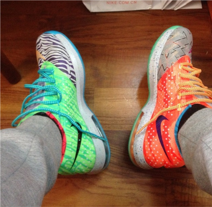 Nike,KD,6,“What,The,KD”上脚  KD6 “What The KD”上脚效果图