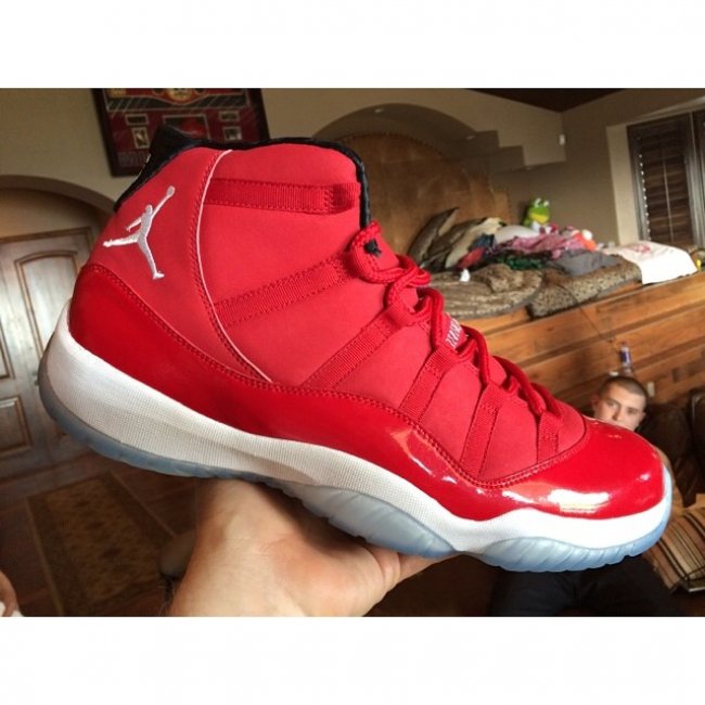 Air,Jordan,11“Red”,全新实物 AJ11安东尼PE Air Jordan 11 PE “All Red” 全新实物图片