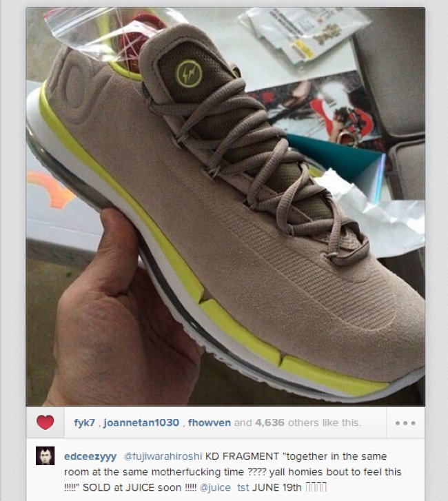 藤原浩晒Fragment,Design,x,N  藤原浩网晒 Fragment Design x Nike KD6