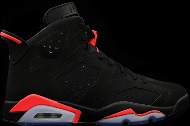 Air,Jordan,6,Retro“Black,Infr AJ6黑红384664-023 Air Jordan 6 “Black Infrared” 清晰图赏