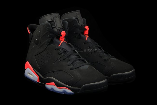 Air,Jordan,6,Retro“Black,Infr AJ6黑红384664-023 Air Jordan 6 “Black Infrared” 清晰图赏