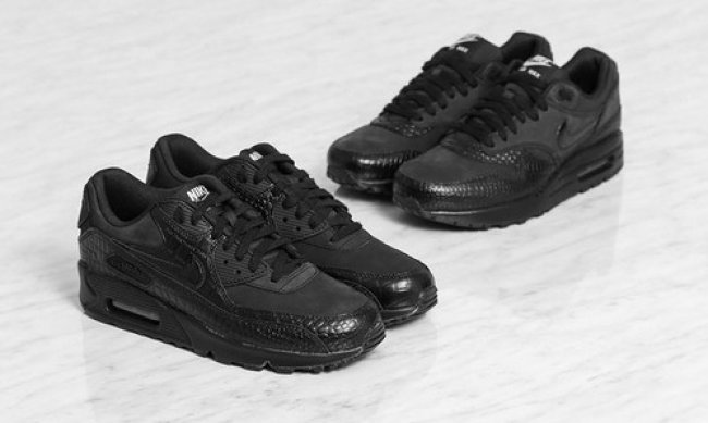 nike air max 纯黑鳄鱼纹系列 现已发售