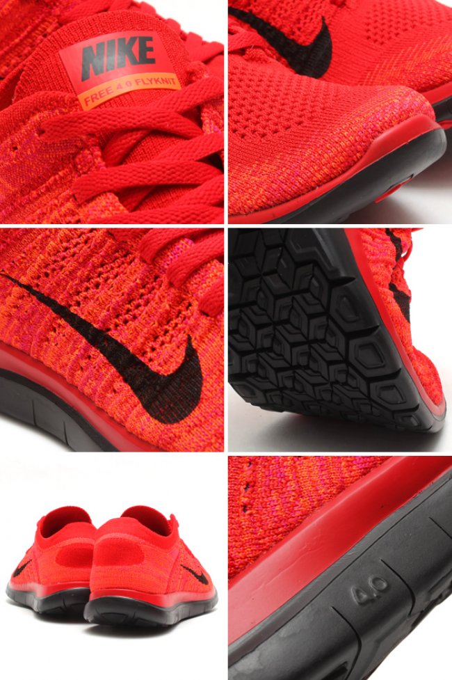 Nike,Free,4.0,Flyknit,曝光全新 631053-604 Nike Free 4.0 Flyknit 大学红配色亮相