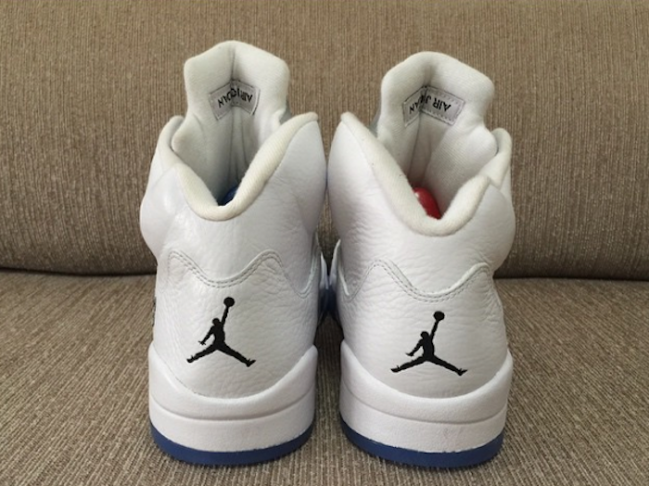 Air,Jordan,5,白/金属银全新实 AJ5 Air Jordan 5 Retro 2015 白/金属银全新实物图