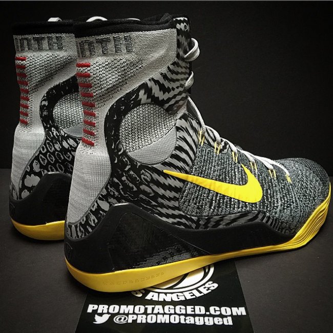 Nike,Kobe,9,Elite,狼灰/黄PE,实  Nike Kobe 9 Elite PE 灰狼/黄实物图赏