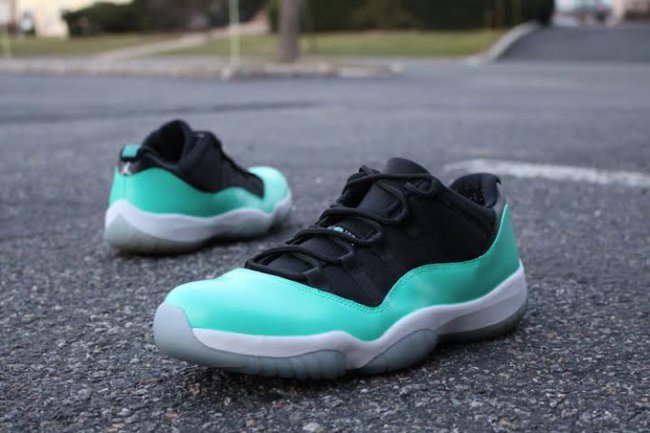 球鞋资讯,球鞋新闻,时尚杂 AJ11低帮 Air Jordan 11 Low “Tiffany” 定制球鞋欣赏