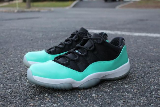 球鞋资讯,球鞋新闻,时尚杂 AJ11低帮 Air Jordan 11 Low “Tiffany” 定制球鞋欣赏