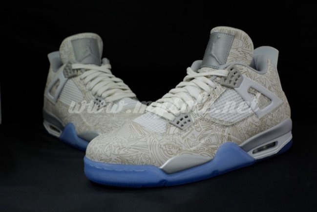 球鞋资讯,球鞋新闻,时尚杂 705333-105AJ4镭射 Air Jordan 4 “Laser” 清晰实物图赏