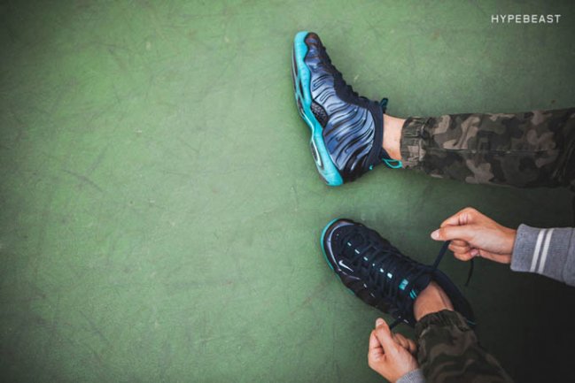 球鞋资讯,球鞋新闻,时尚杂 624041-402 Nike Air Foamposite Pro 黑曜石上脚实拍