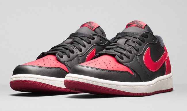 Air,Jordan,1,Retro,Low,OG,黑红 705329-001AJ1 Air Jordan 1 Retro Low OG "Bred" 黑红官方发售信息