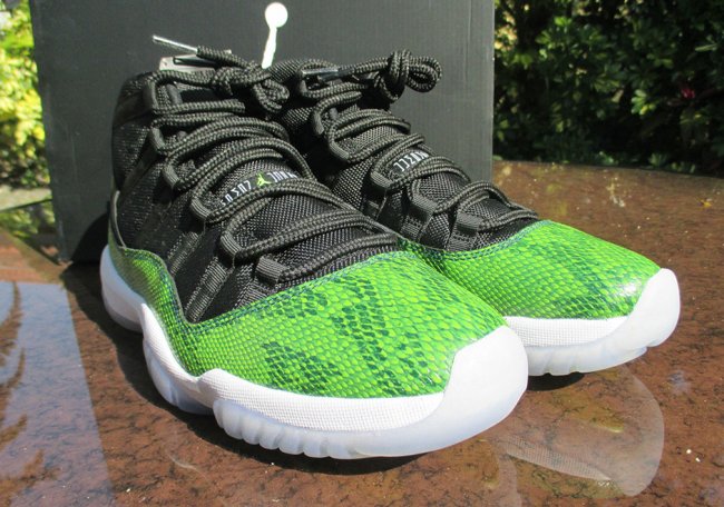 Air,Jordan,11,绿色蛇纹,样品 AJ11 Air Jordan 11 "Snakeskin" 中帮版本样品曝光