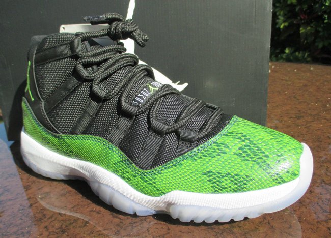 Air,Jordan,11,绿色蛇纹,样品 AJ11 Air Jordan 11 "Snakeskin" 中帮版本样品曝光