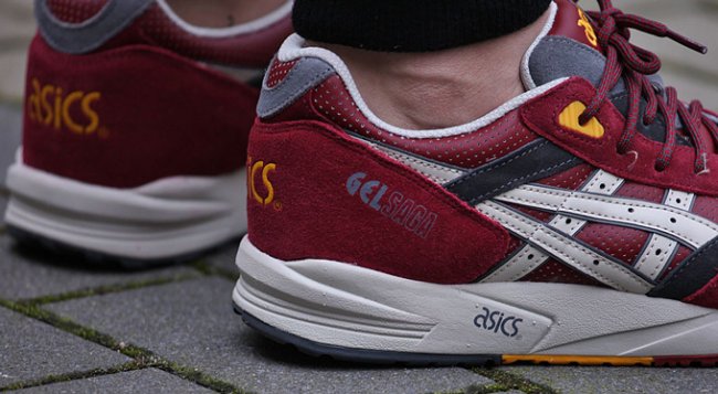 球鞋资讯,球鞋新闻,时尚杂  Asics Gel Saga “Burgundy” 新色上脚