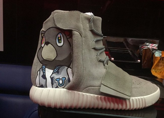 Chris,Brown打造定制adidas,Y  adidas Yeezy 750 Boost 卡通定制鞋款欣赏