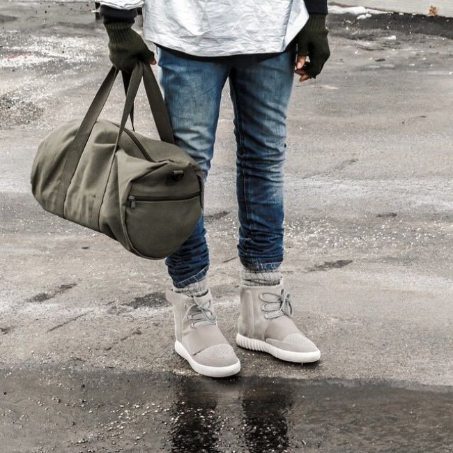 adidasyeezy750boost潮流搭配实拍