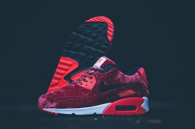 Nike,Air,Max,90,周年庆/红丝绒  Nike Air Max 90 酒红丝绒华丽登场