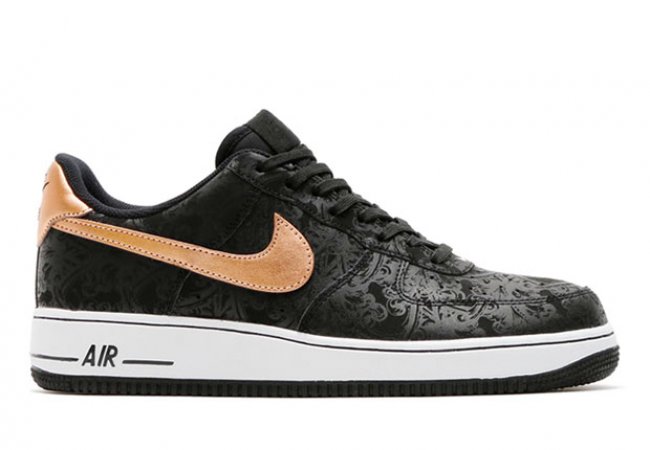 Nike,Air,Force,1,Low,黑色巴洛  Nike Air Force 1 Low 黑金巴洛克新色发售