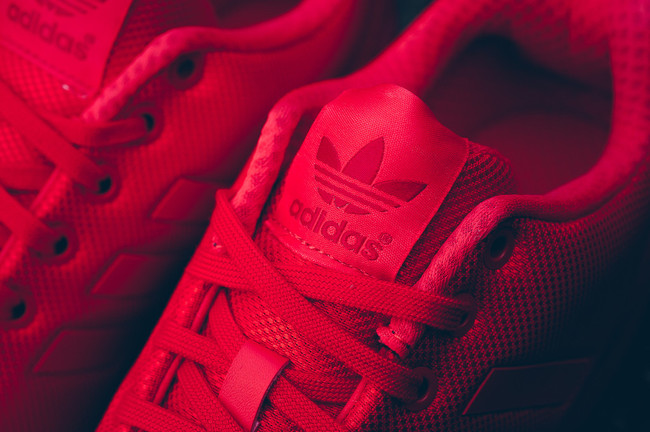 adidas ZX Flux Triple Red FLIGHTCLUB SNEAKER