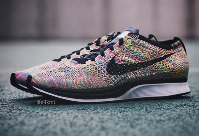 526628-004,Flyknit Racer,Nike 526628-004中国发售 明日发售提醒：Nike Flyknit Racer “Rainbow”