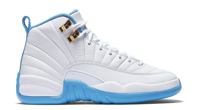 510815-127,AJ12,Air Jordan 12 510815-127AJ12 北卡蓝 Air Jordan 12 GS “University Blue” 官方图片释出