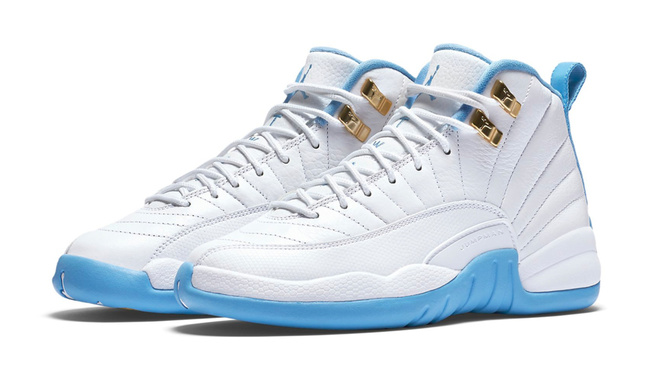 510815-127,AJ12,Air Jordan 12 510815-127AJ12 北卡蓝 Air Jordan 12 GS “University Blue” 官方图片释出