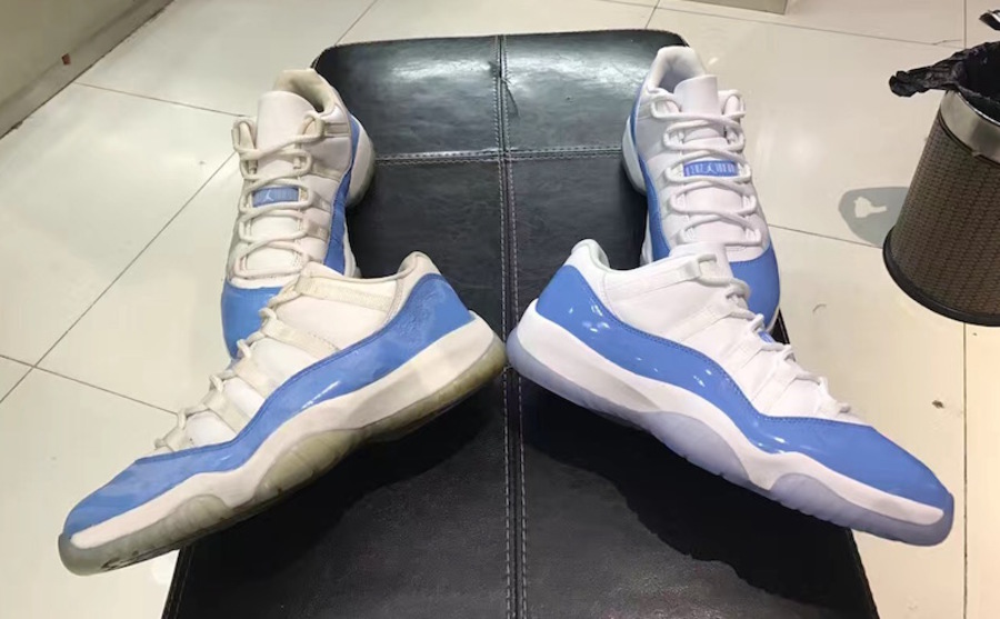 528895-106,AJ11,Air Jordan 11 528895-106AJ11 2001 vs 2017，Air Jordan 11 Low “Columbia” 新老对比