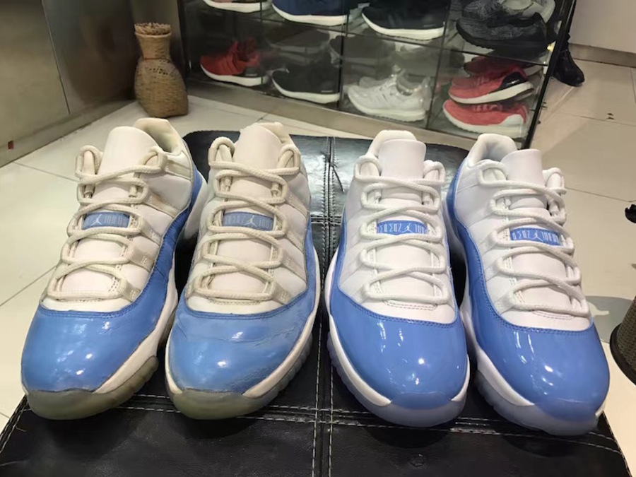 528895-106,AJ11,Air Jordan 11 528895-106AJ11 2001 vs 2017，Air Jordan 11 Low “Columbia” 新老对比