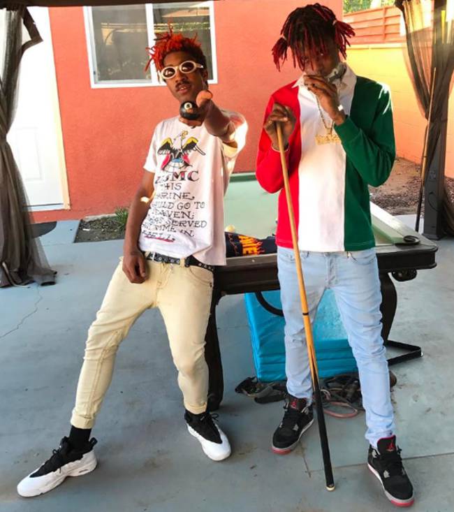 lil tracy nike air flare x famous dex air